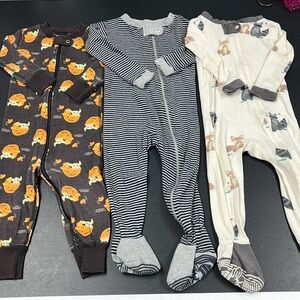 (3) 12-Month Organic Cotton Pajamas